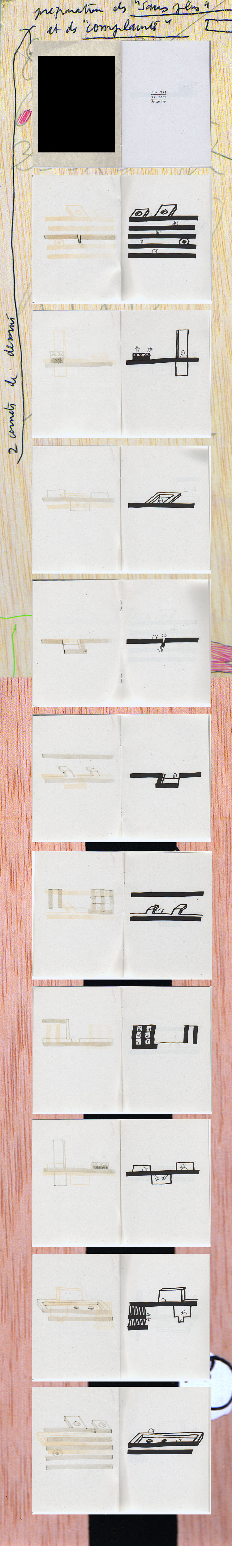 Carnets de dessins prparatoires (Michel Herreria)